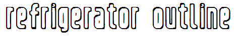 Refrigerator Outline