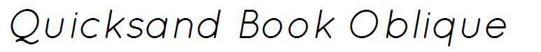 Quicksand Book Oblique