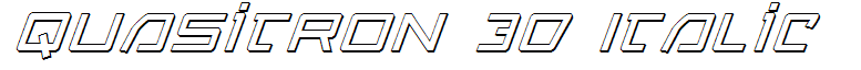 Quasitron 3D Italic