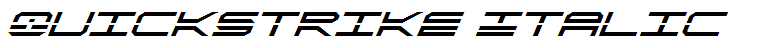 QuickStrike Italic