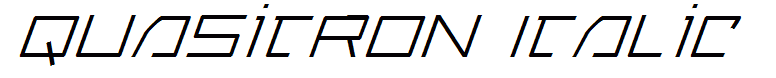 Quasitron Italic