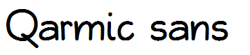 Qarmic sans