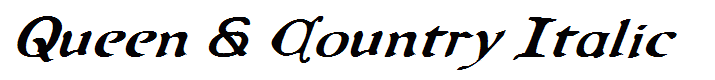 Queen & Country Italic