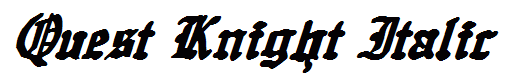Quest Knight Italic