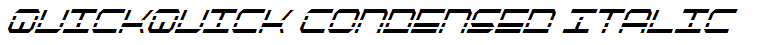 QuickQuick Condensed Italic