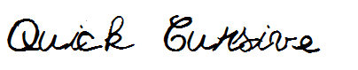 Quick Cursive