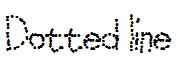 Dotted line