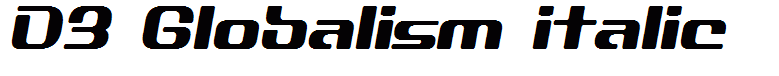 D3 Globalism italic