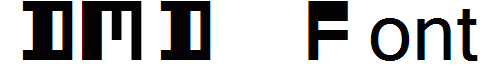 DMD Font