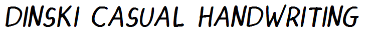 DINSKI CASUAL HANDWRITING