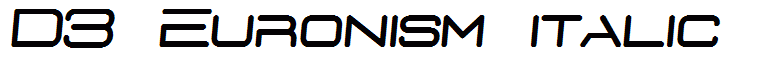 D3 Euronism italic