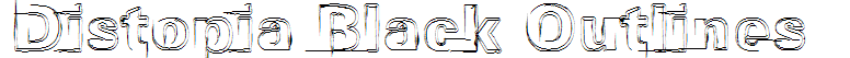 Distopia Black Outlines