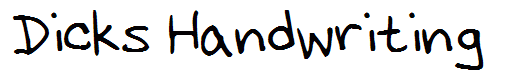 Dicks Handwriting