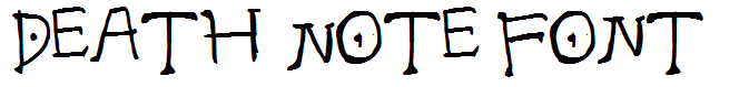 Death Note Font