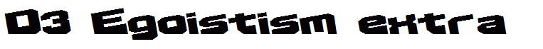 D3 Egoistism extra