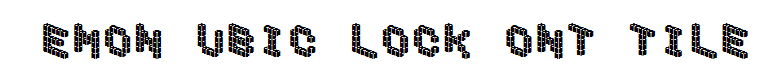 DemonCubicBlockFont Tile
