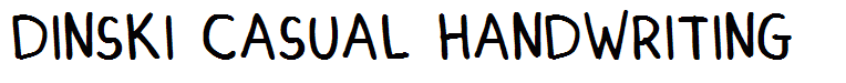 DINSKI CASUAL HANDWRITING