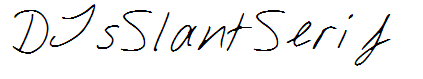 DJsSlantSerif