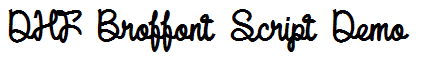 DHF Broffont Script Demo