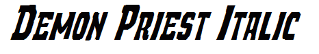 Demon Priest Italic