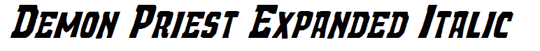 Demon Priest Expanded Italic