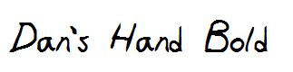 Dan's Hand Bold