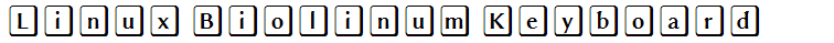 Linux Biolinum Keyboard