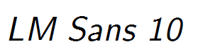 LM Sans 10