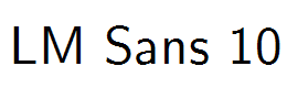 LM Sans 10