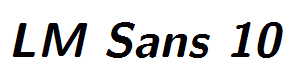 LM Sans 10
