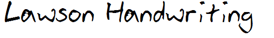 Lawson Handwriting