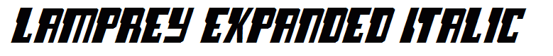 Lamprey Expanded Italic