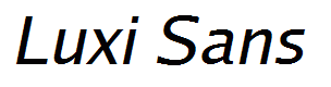 Luxi Sans