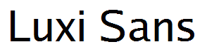 Luxi Sans