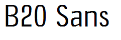 B20 Sans