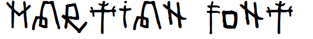Martian Font