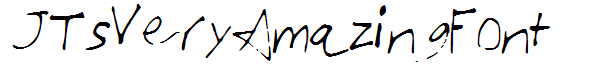 JTsVeryAmazingFont