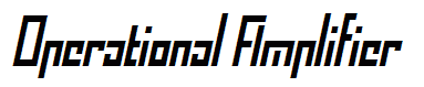 Operational Amplifier