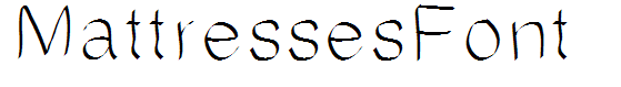 MattressesFont