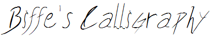 Biffe's Calligraphy