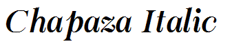 Chapaza Italic