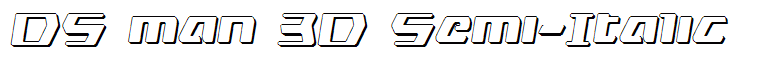 DS man 3D Semi-Italic