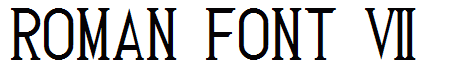 Roman Font 7